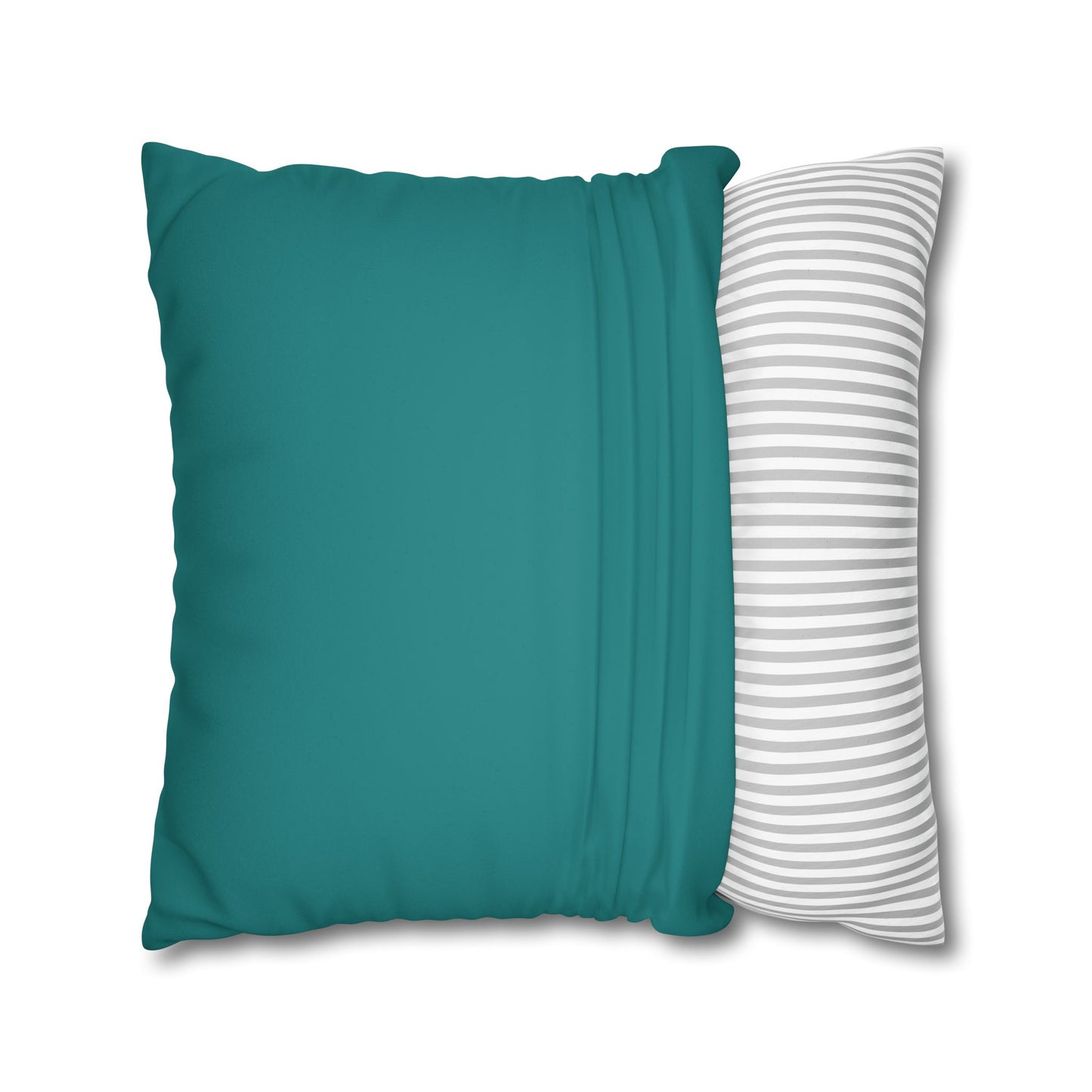 Dope Teal Faux Suede Square Pillowcase