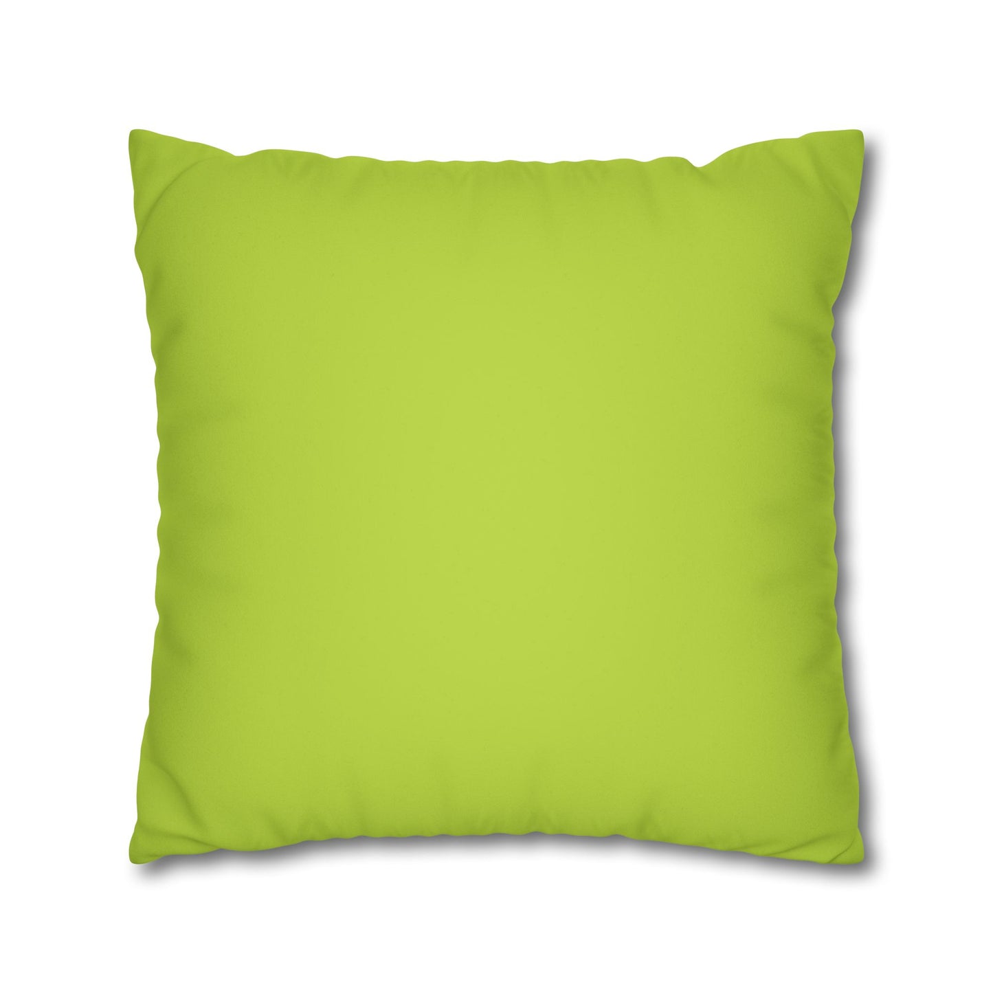 Dope Lime Faux Suede Square Pillowcase