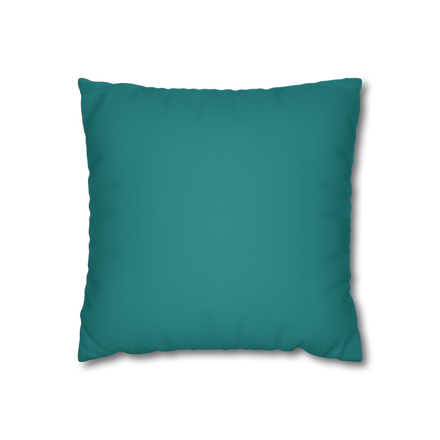 Dope Teal Faux Suede Square Pillowcase