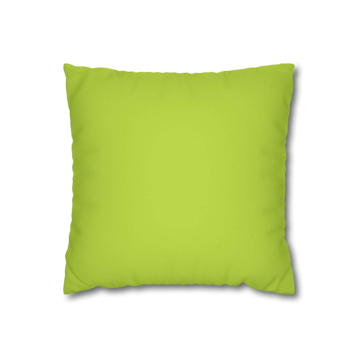Dope Lime Faux Suede Square Pillowcase