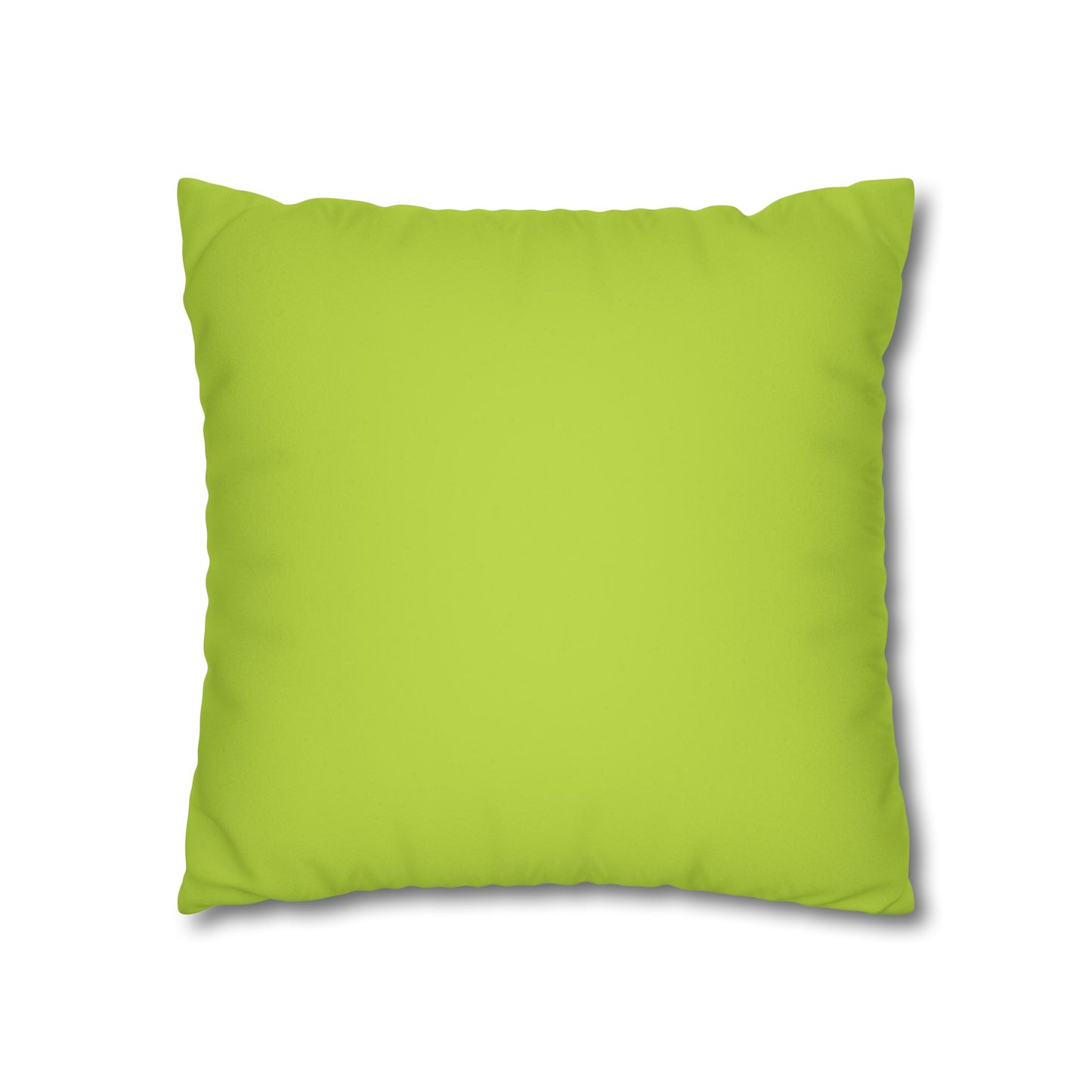 Dope Lime Faux Suede Square Pillowcase