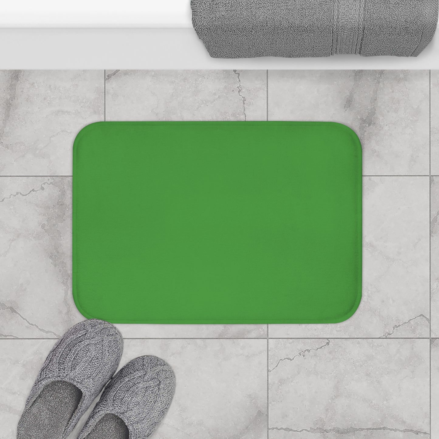 Pretty Light Green Bath Mat