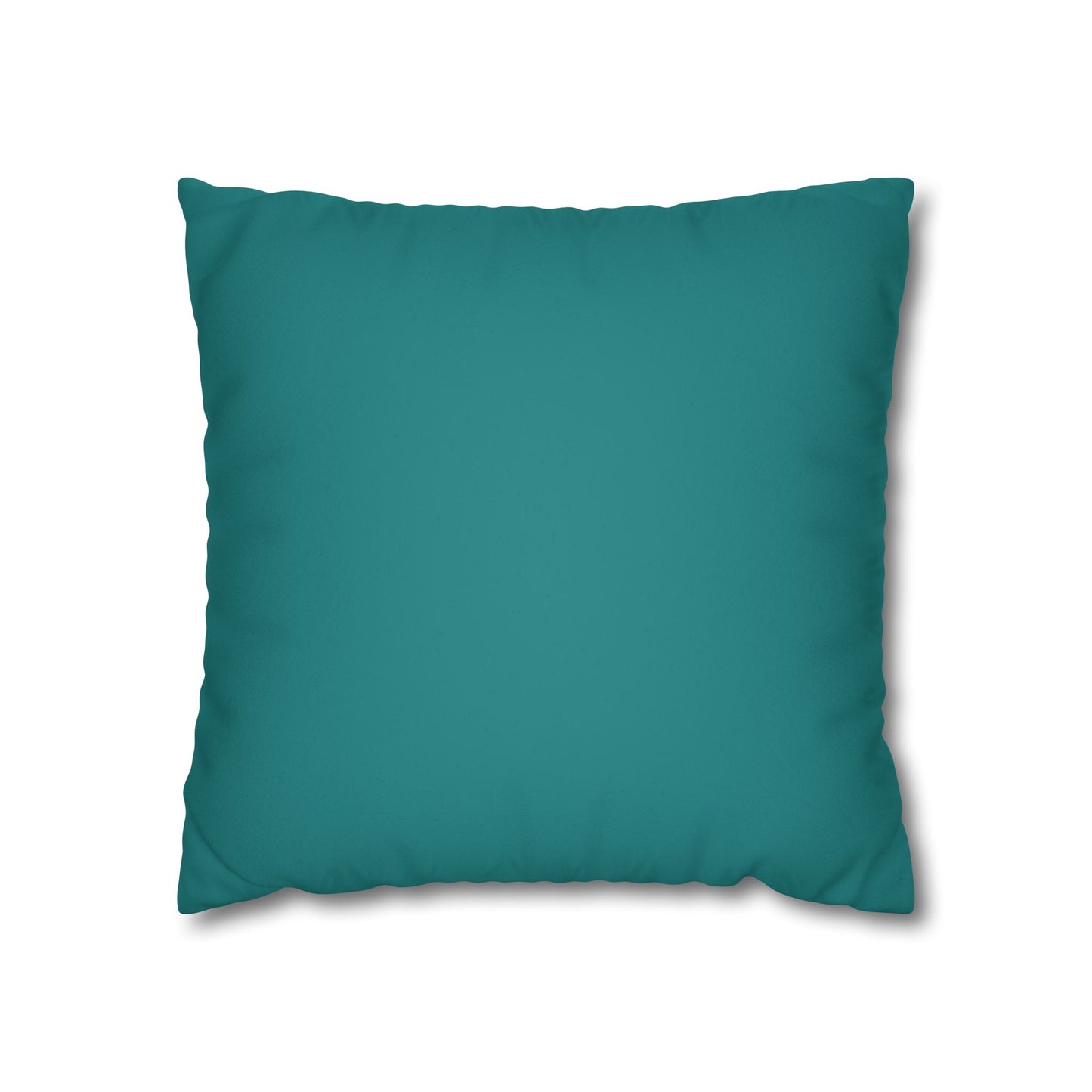 Dope Teal Faux Suede Square Pillowcase