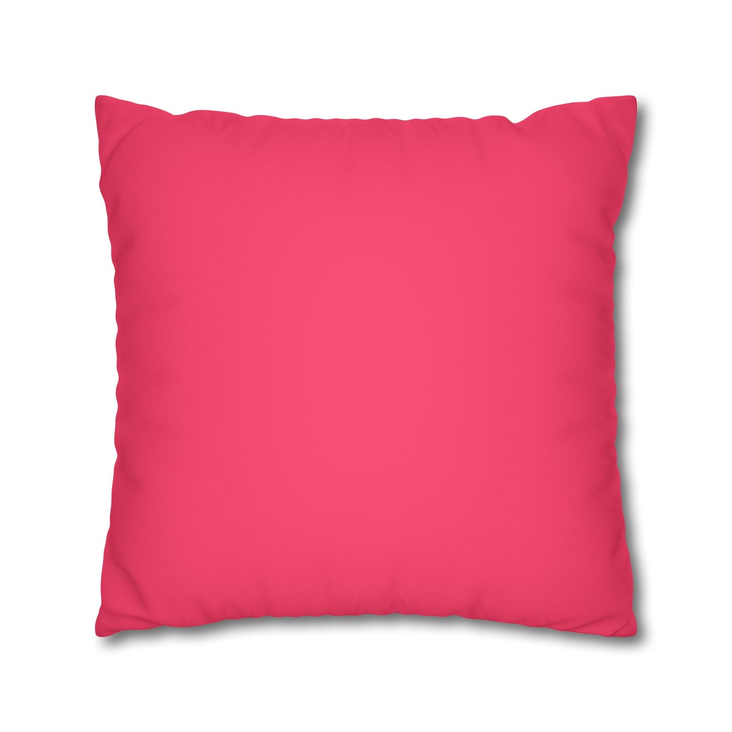 Dope Raspberry Faux Suede Square Pillowcase