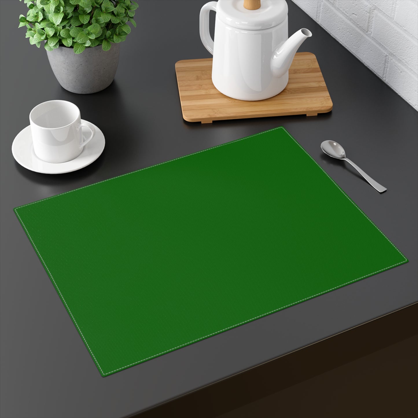 Dark Green Placemat, 1pc