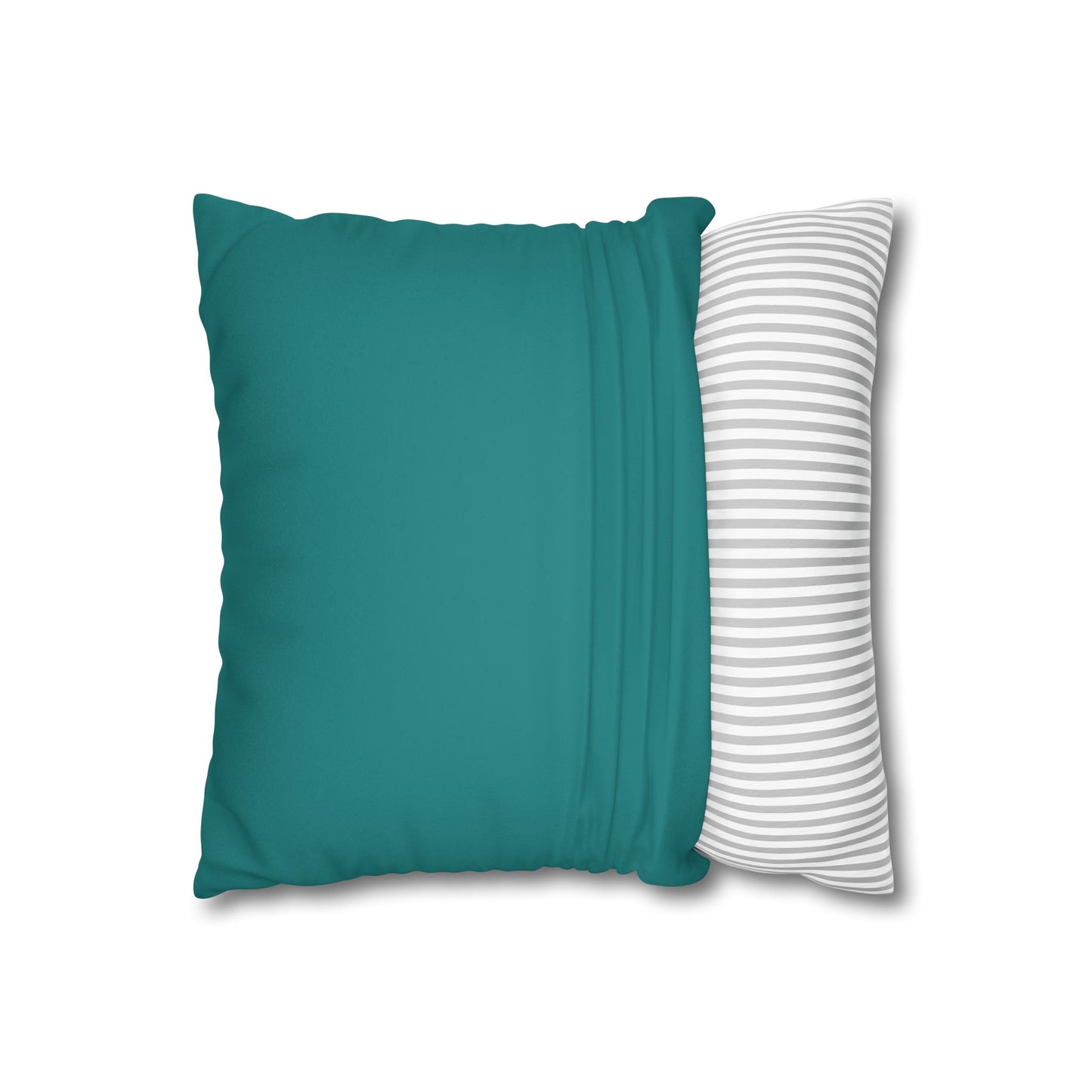 Dope Teal Faux Suede Square Pillowcase