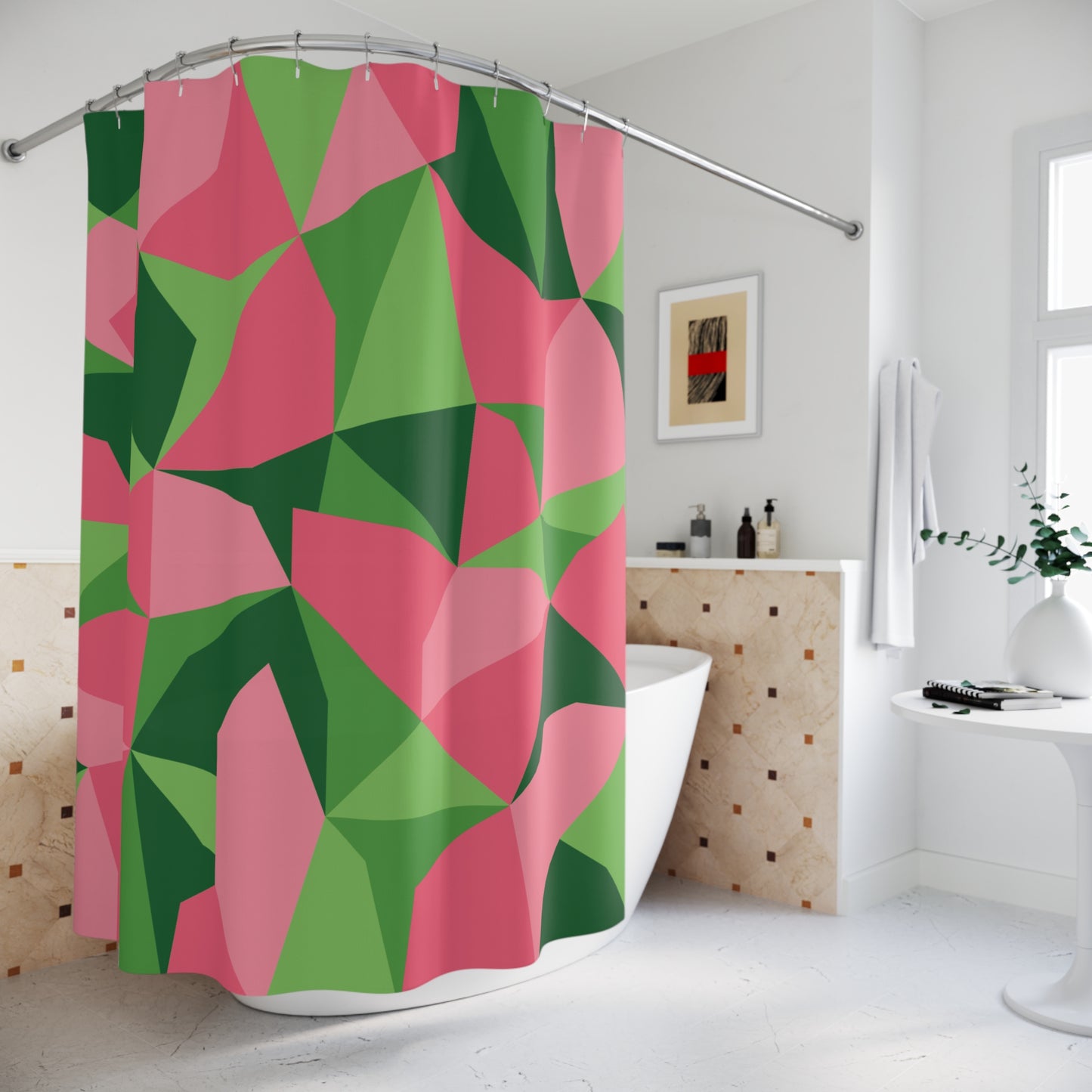 Pretty Geo Shower Curtain