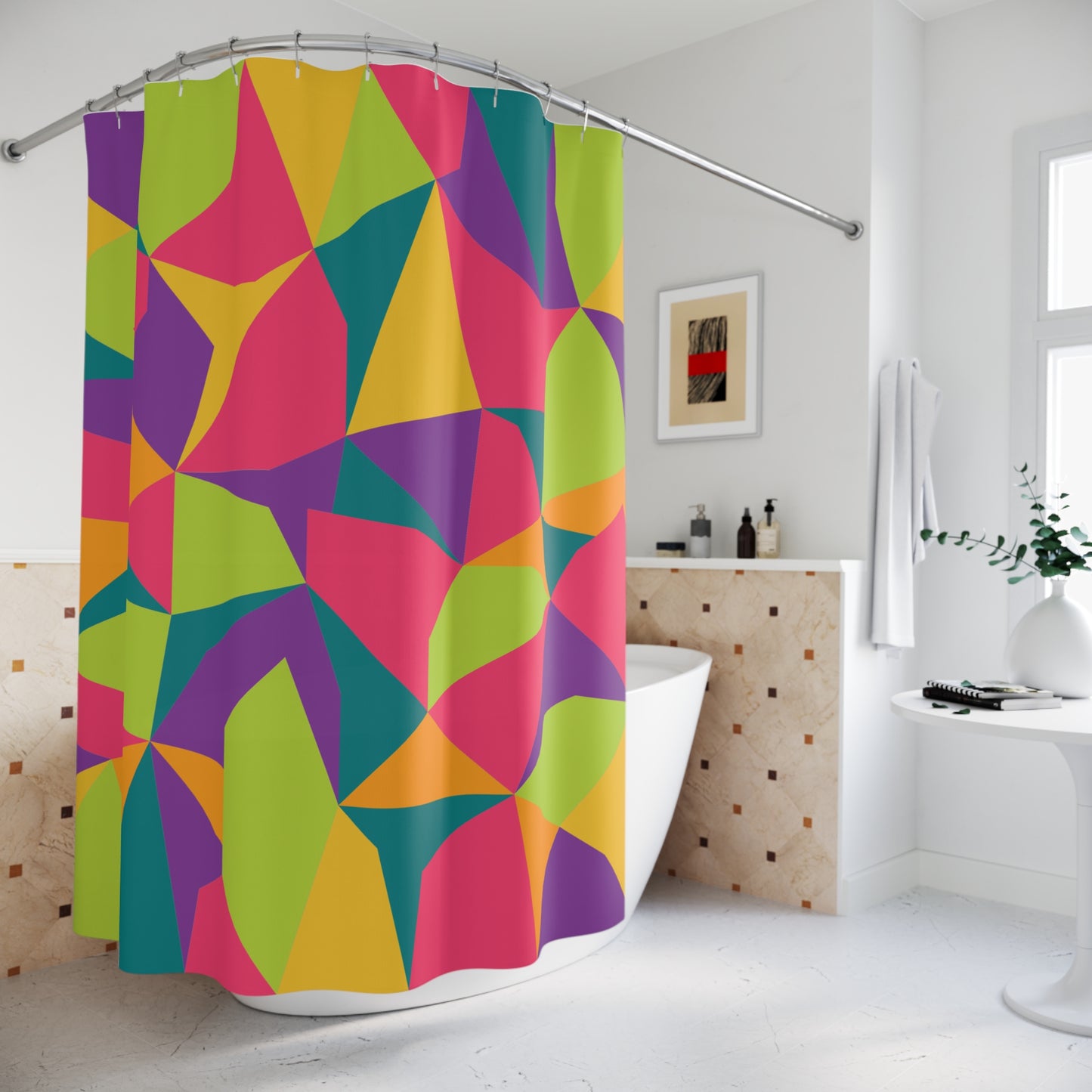 Dope Geo Shower Curtain