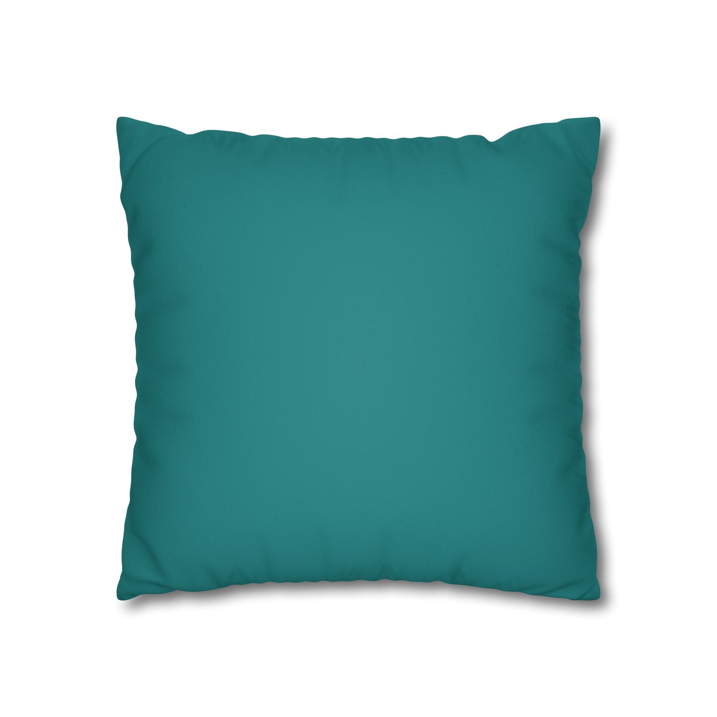 Dope Teal Faux Suede Square Pillowcase