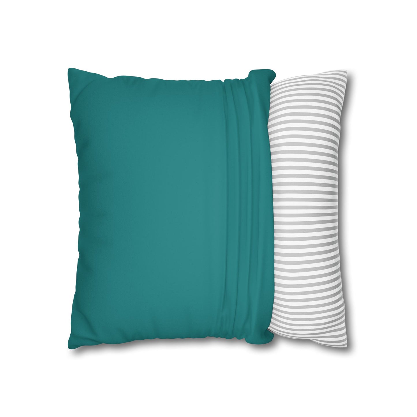 Dope Teal Faux Suede Square Pillowcase