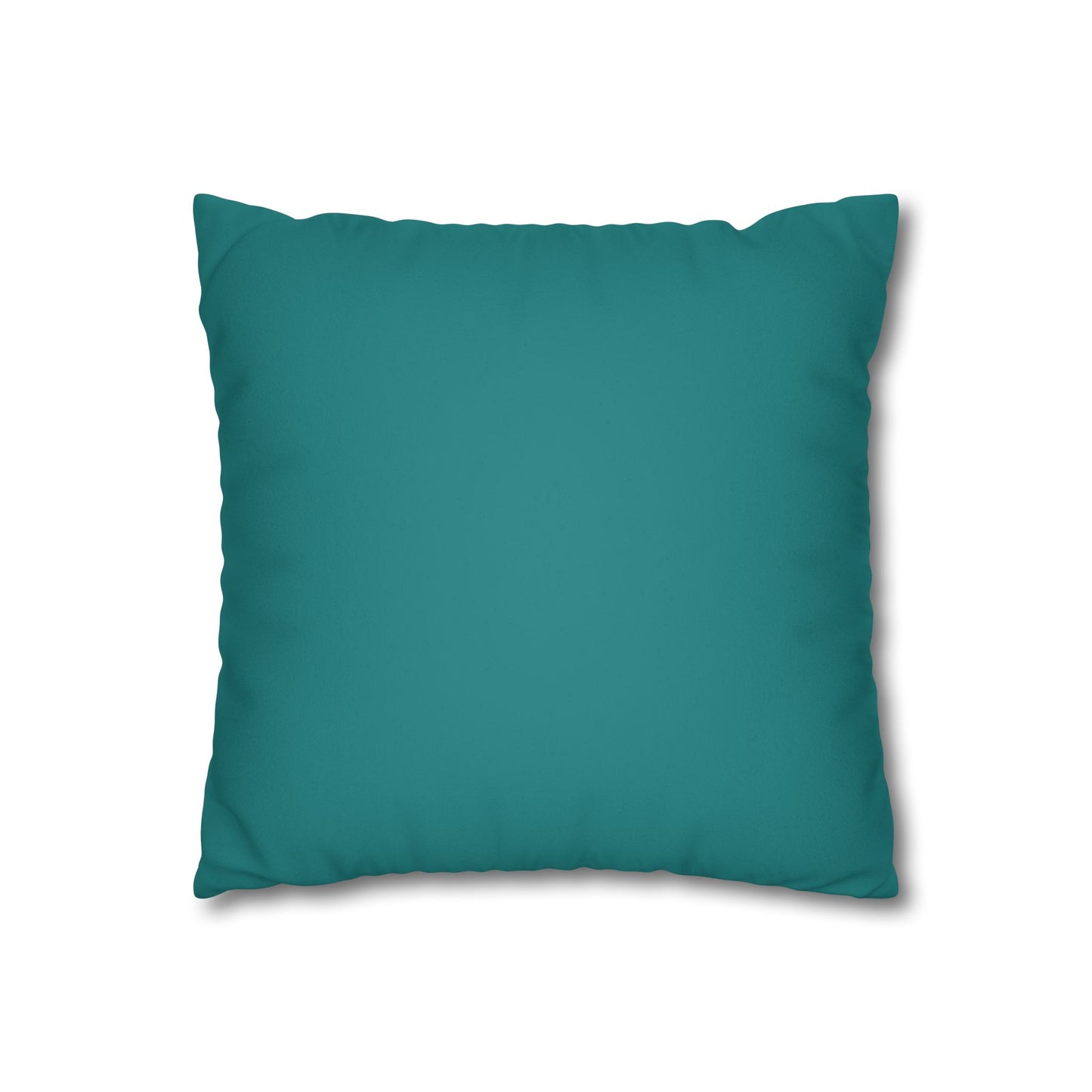 Dope Teal Faux Suede Square Pillowcase
