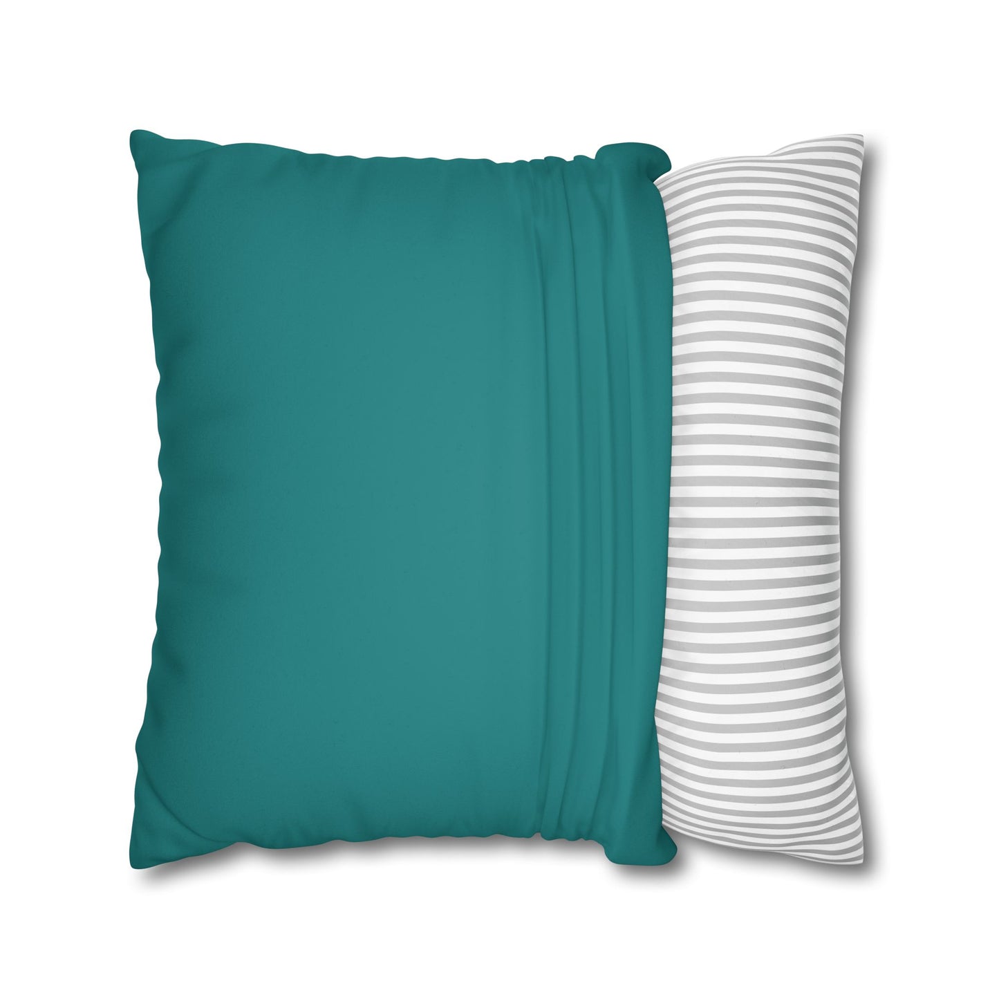 Dope Teal Faux Suede Square Pillowcase