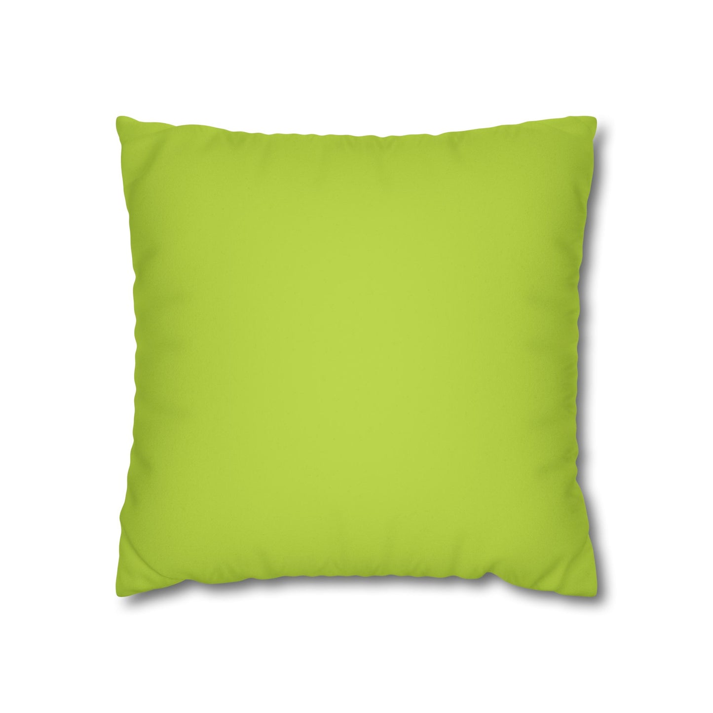Dope Lime Faux Suede Square Pillowcase