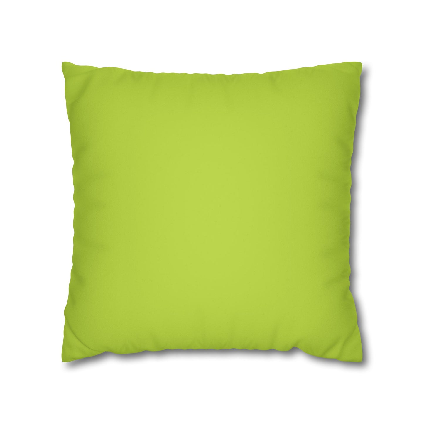 Dope Lime Faux Suede Square Pillowcase