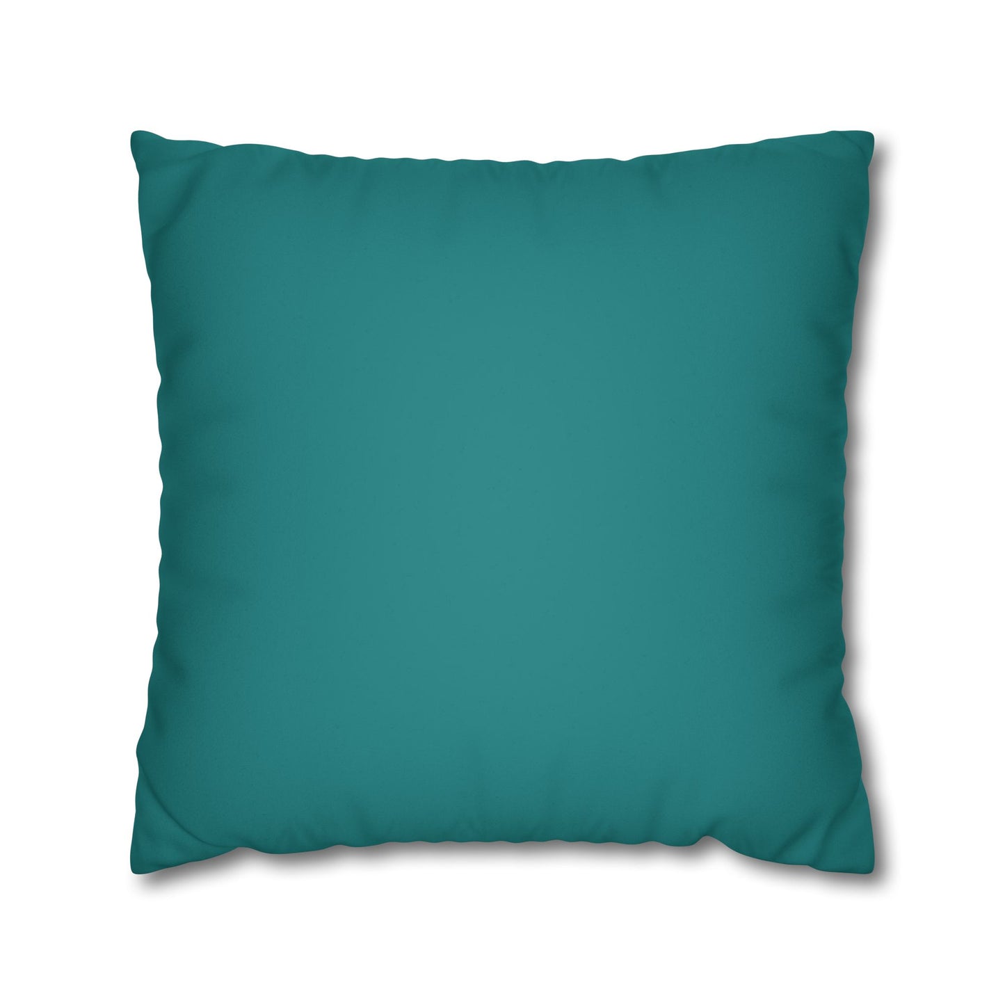 Dope Teal Faux Suede Square Pillowcase
