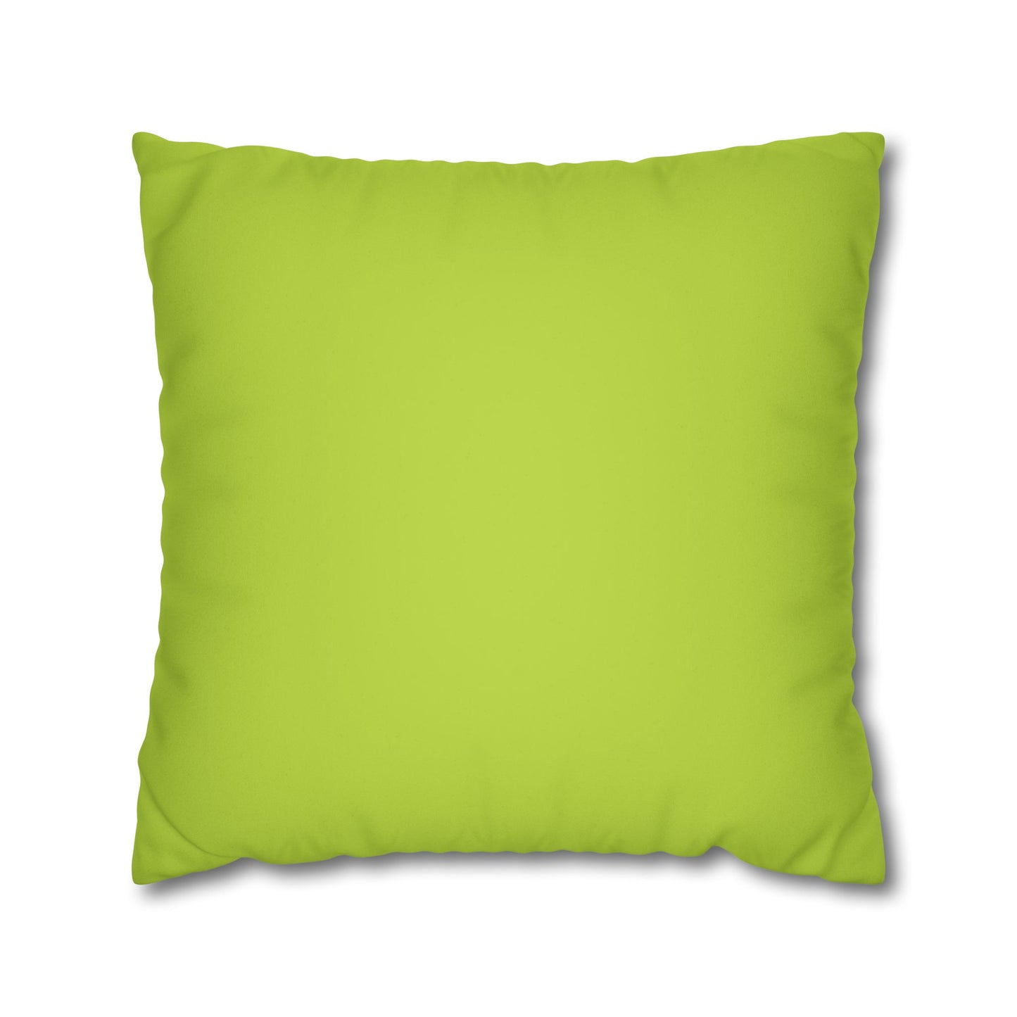 Dope Lime Faux Suede Square Pillowcase