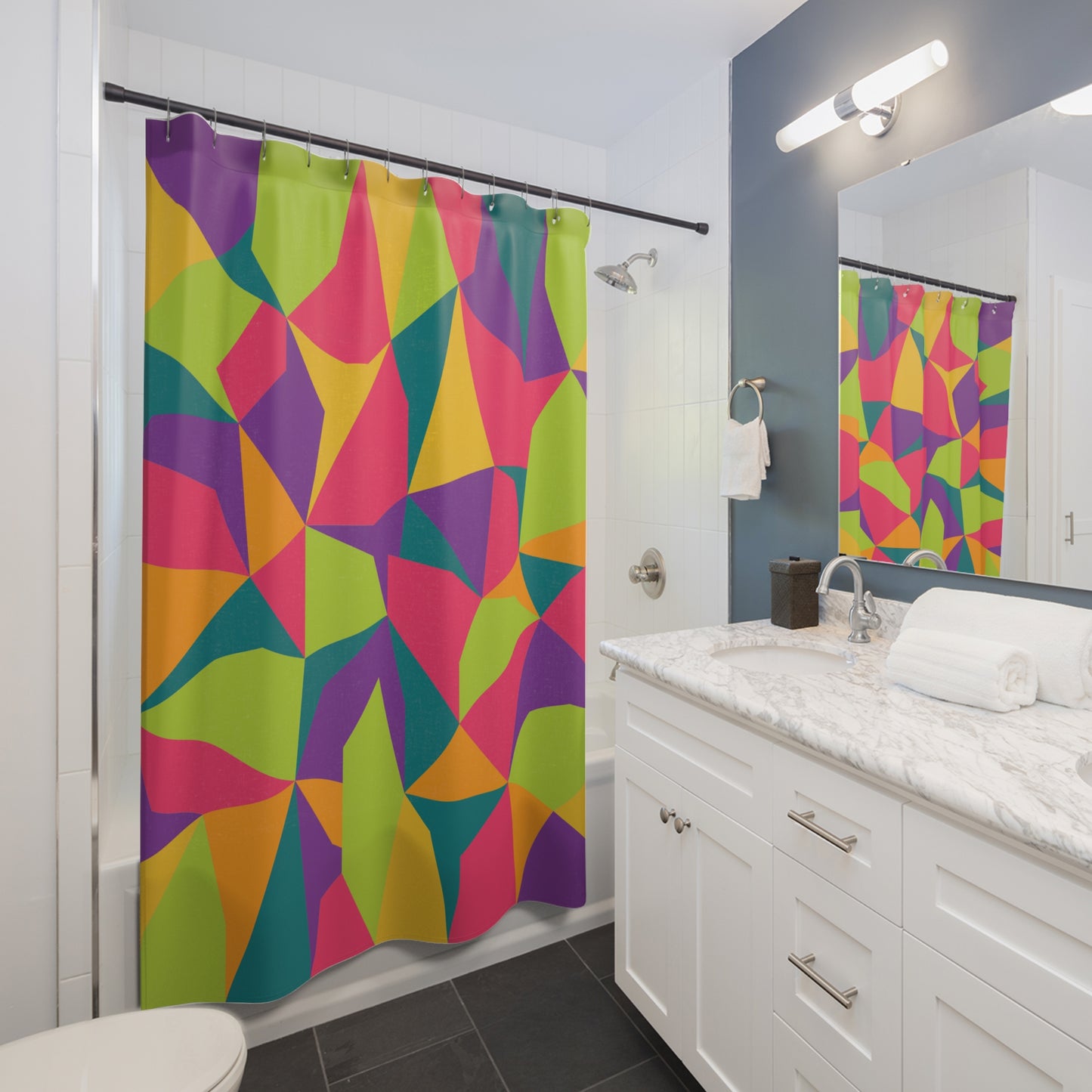 Dope Geo Shower Curtain