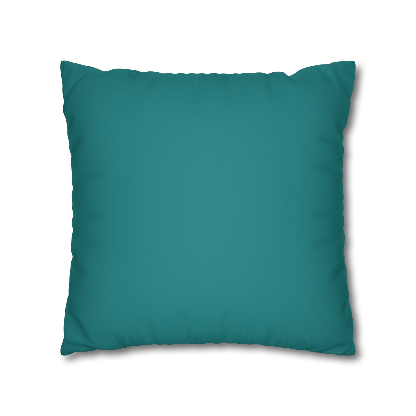 Dope Teal Faux Suede Square Pillowcase