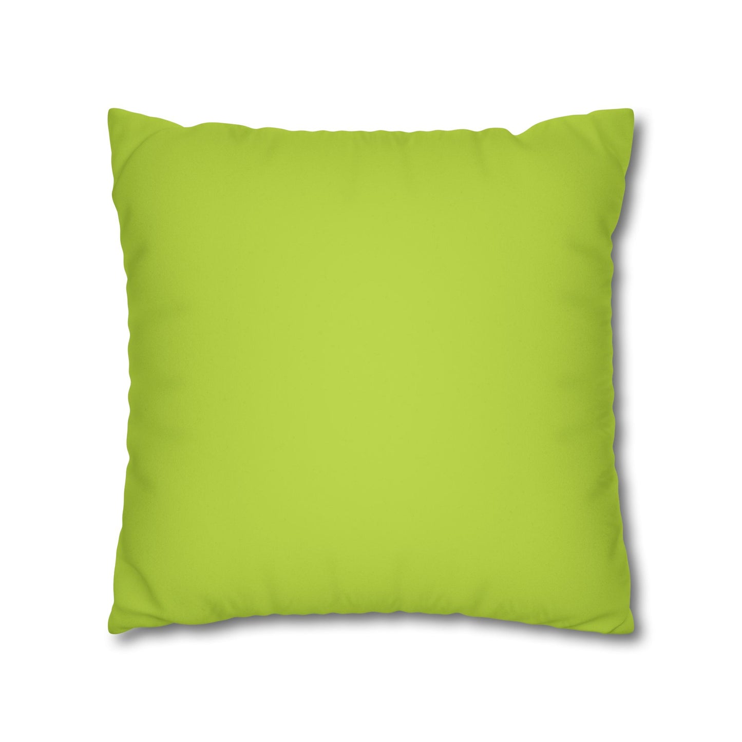 Dope Lime Faux Suede Square Pillowcase
