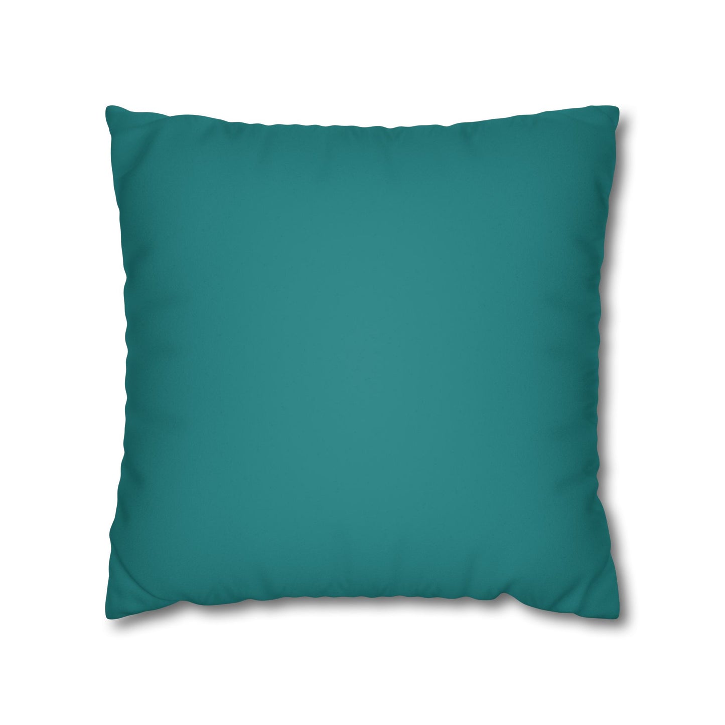 Dope Teal Faux Suede Square Pillowcase