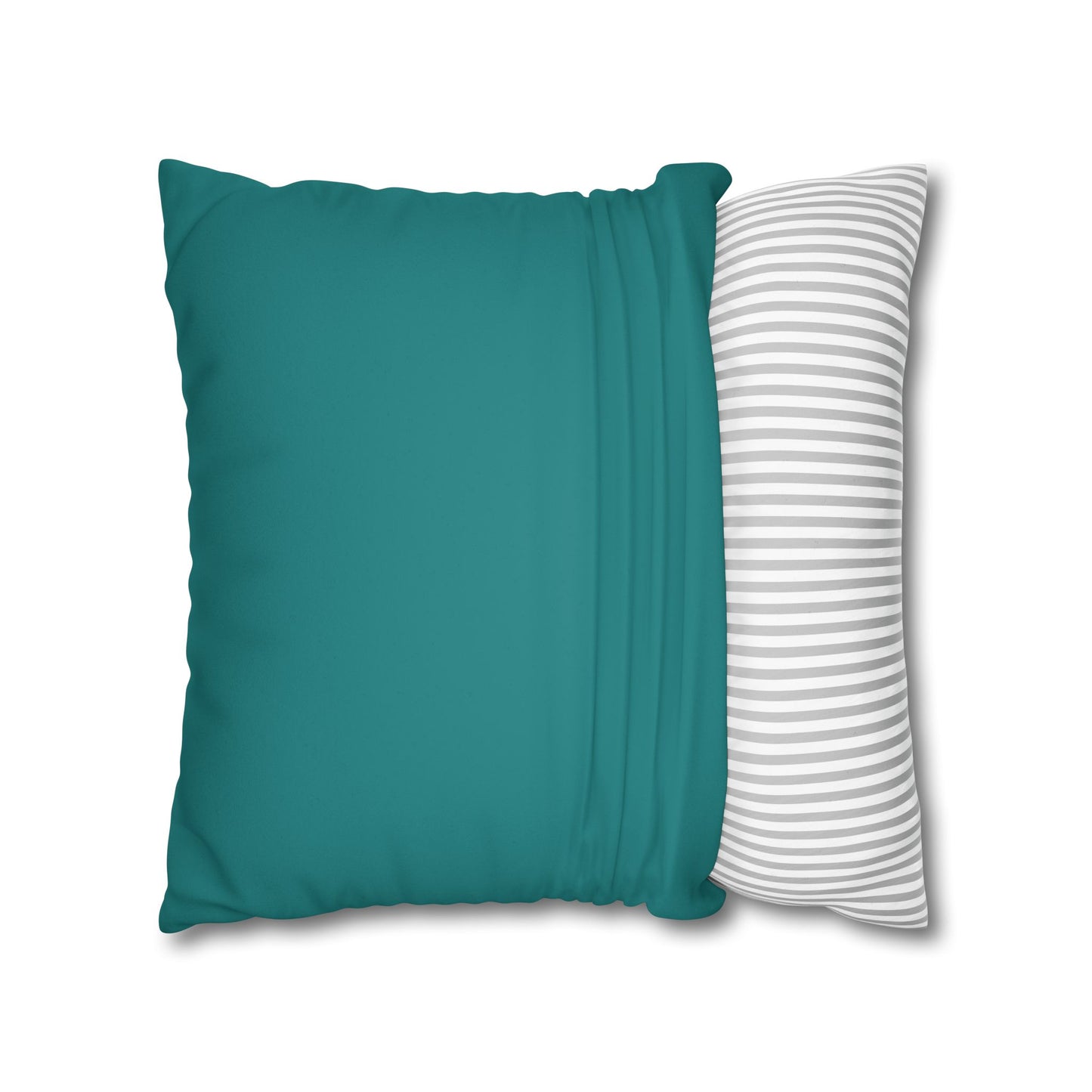 Dope Teal Faux Suede Square Pillowcase