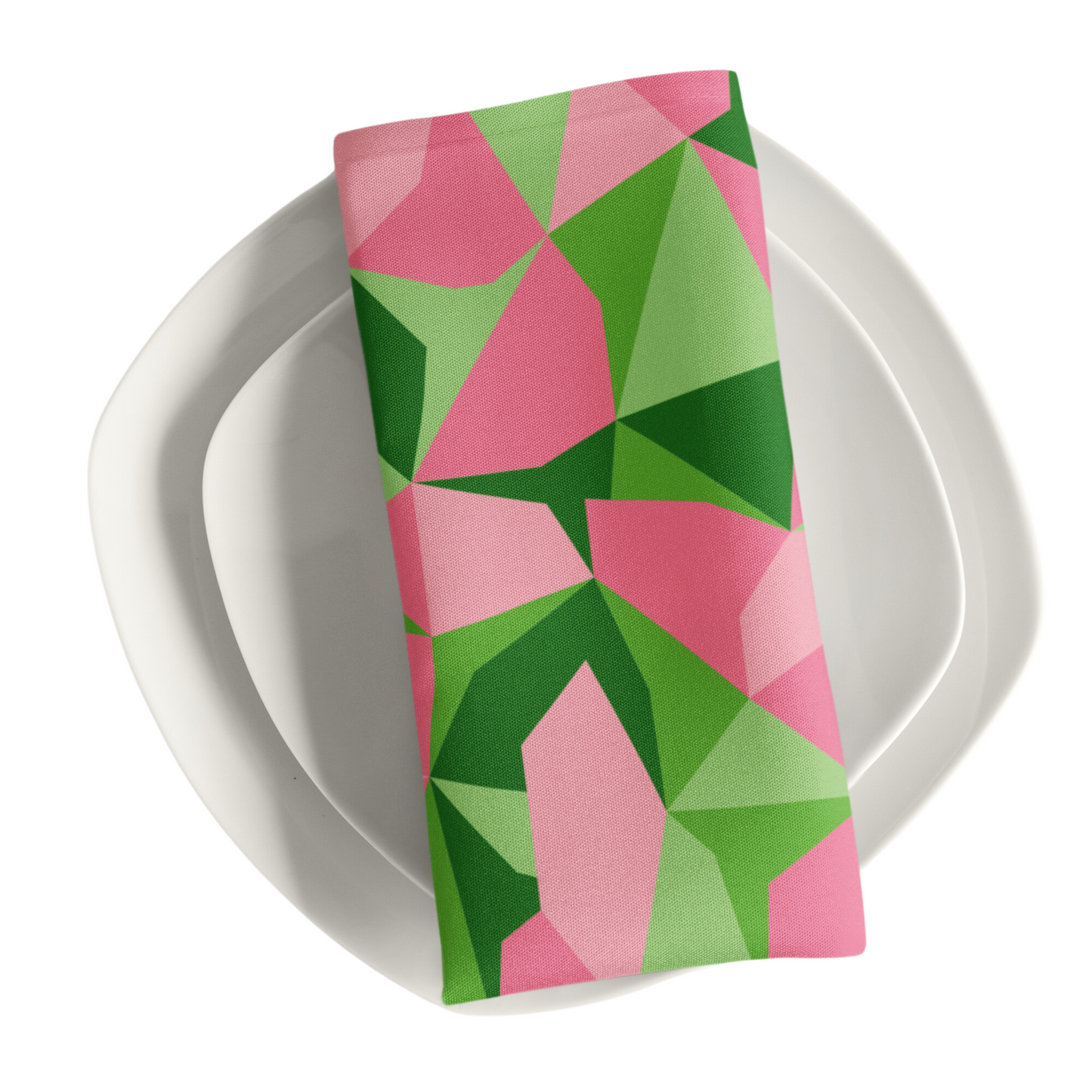 Pretty Geo Poly Twill Napkin