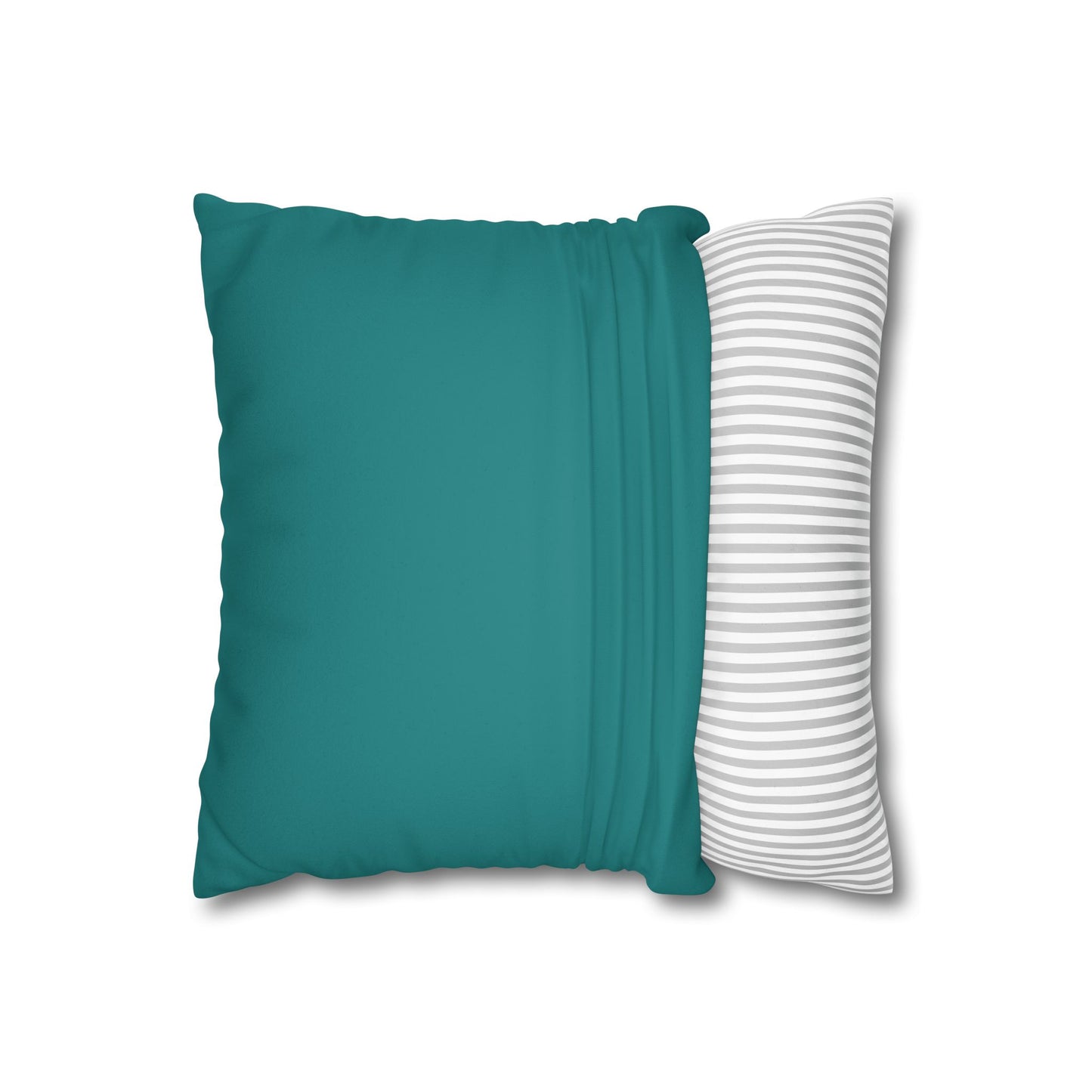 Dope Teal Faux Suede Square Pillowcase