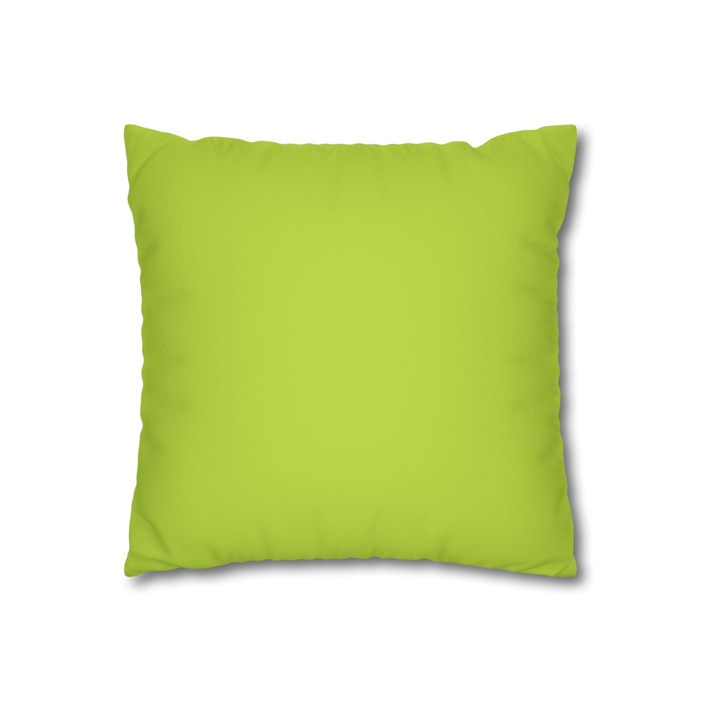 Dope Lime Faux Suede Square Pillowcase