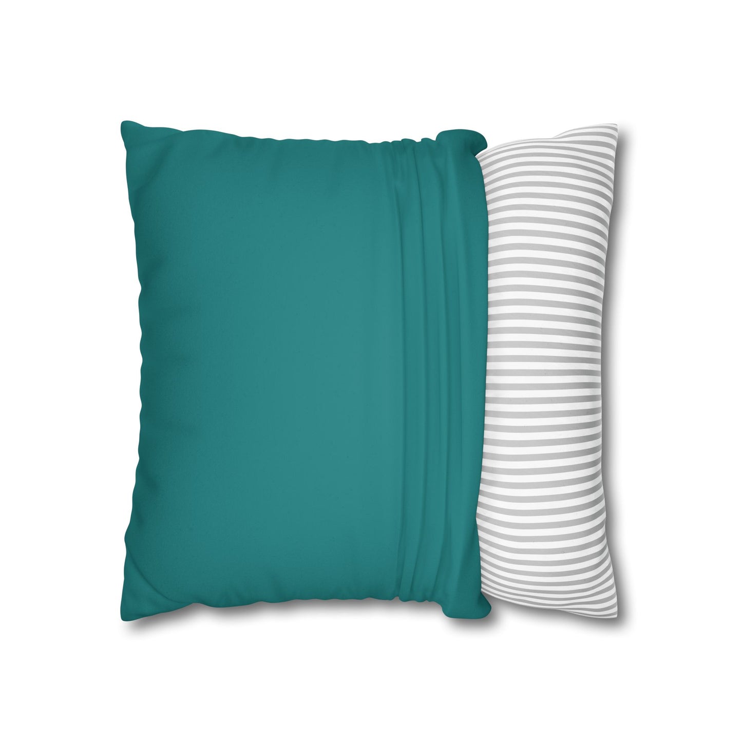 Dope Teal Faux Suede Square Pillowcase