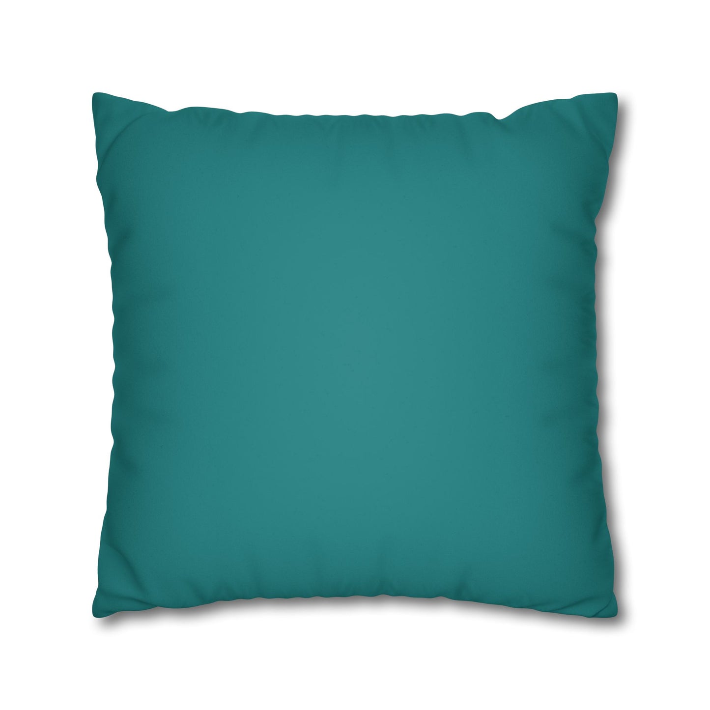 Dope Teal Faux Suede Square Pillowcase