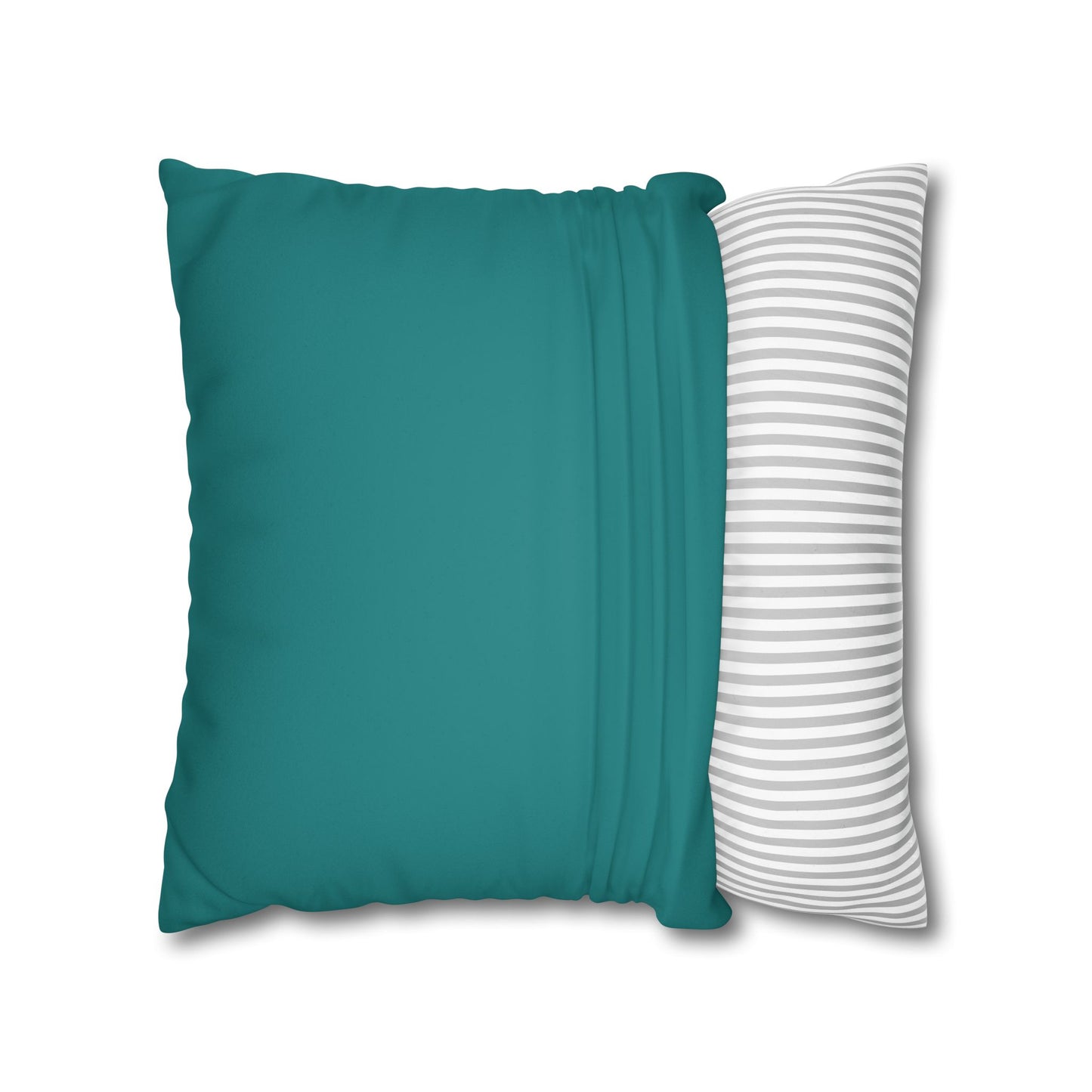 Dope Teal Faux Suede Square Pillowcase