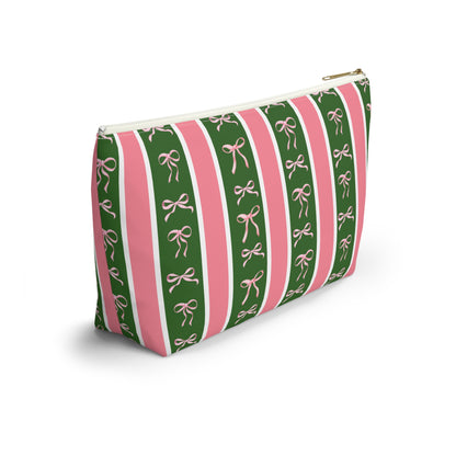 Bowed and Beautiful Accessory Pouch w T-bottom