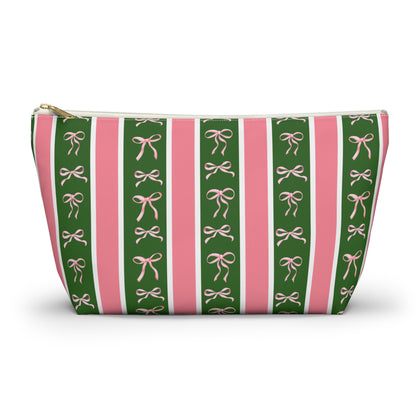 Bowed and Beautiful Accessory Pouch w T-bottom