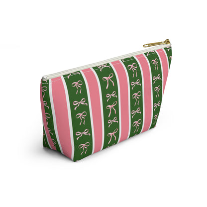 Bowed and Beautiful Accessory Pouch w T-bottom