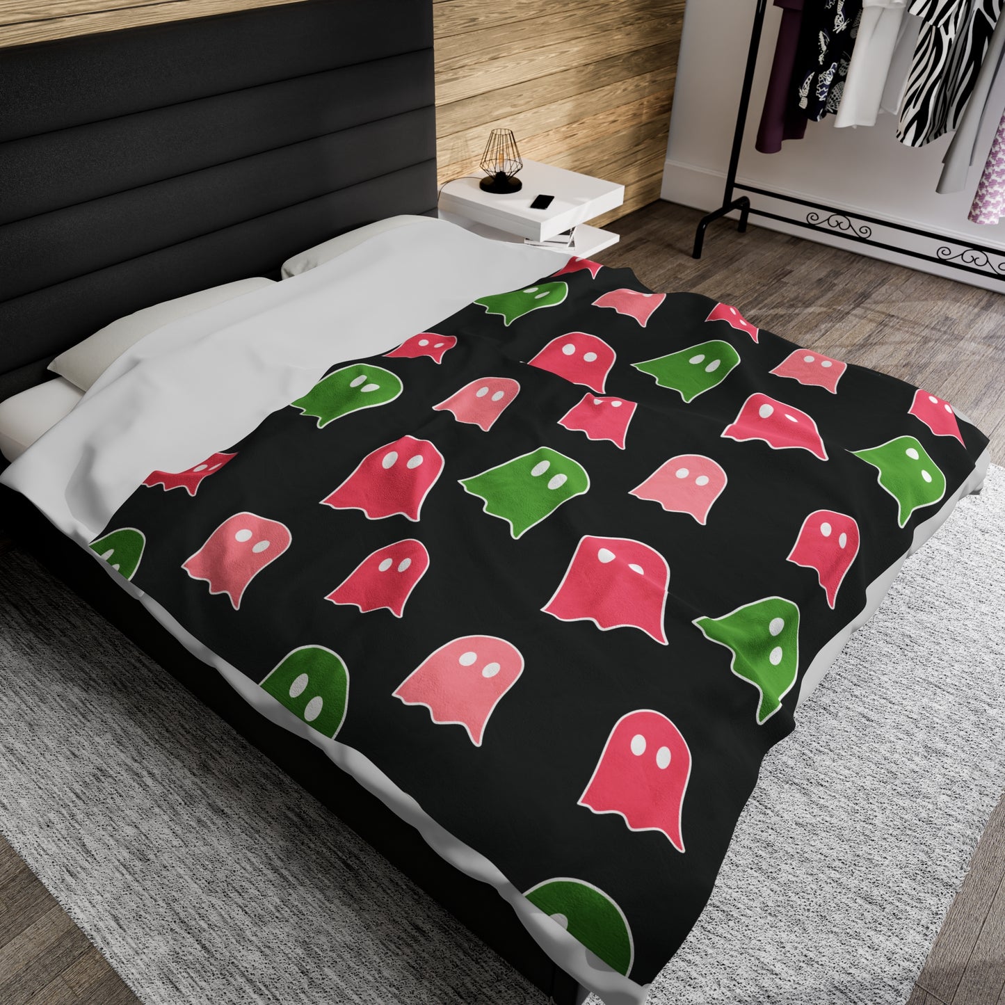 Pretty Spooky Velveteen Plush Blanket