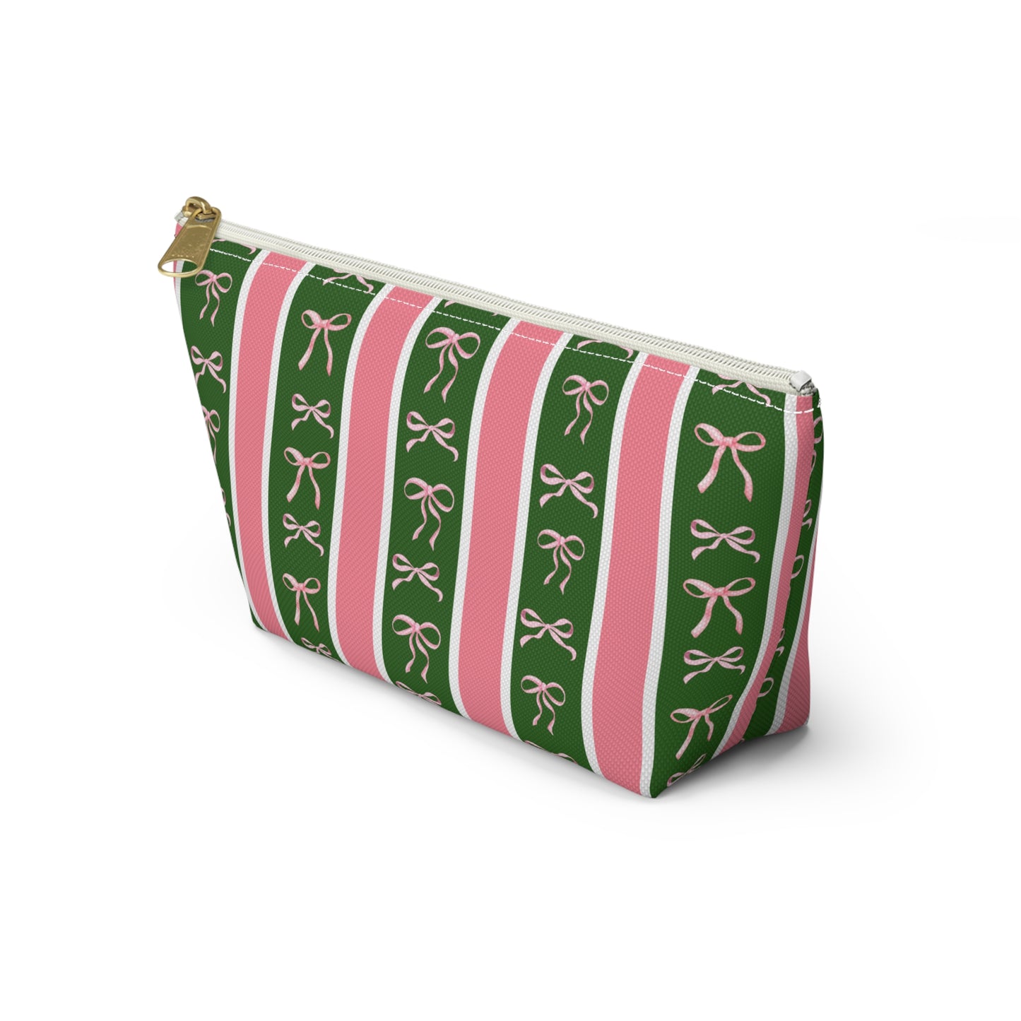 Bowed and Beautiful Accessory Pouch w T-bottom