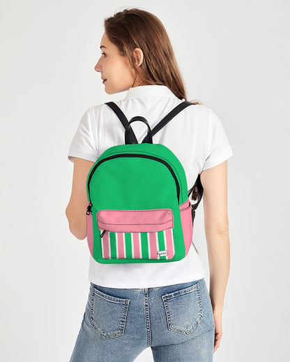 Lex Striped Mini Canvas Backpack