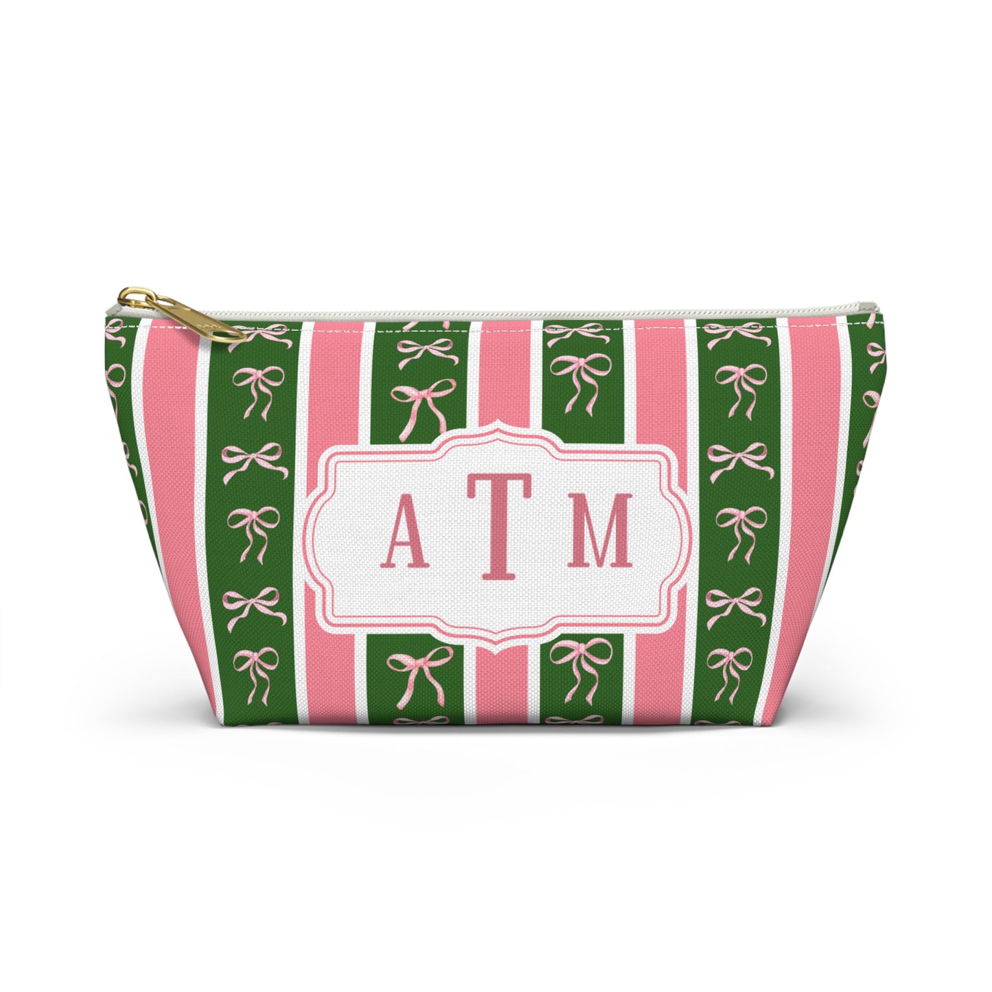 Bowed and Beautiful Custom Accessory Pouch w T-bottom