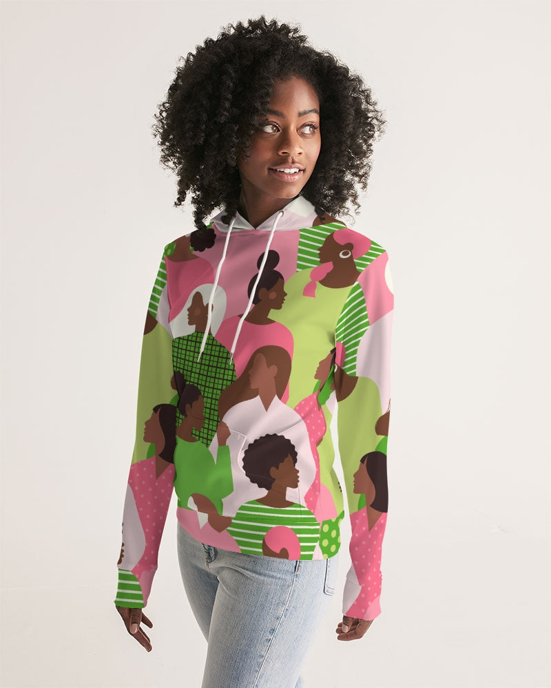 Profiles of Pearlfection 2 Women's All-Over Print Hoodie