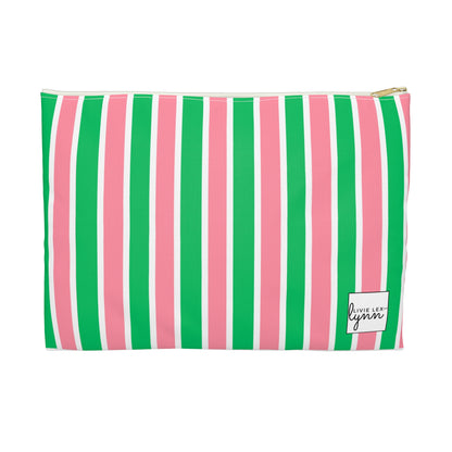 Lex Striped Accessory Pouch