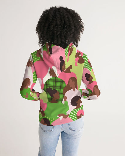 Profiles of Pearlfection 2 Women's All-Over Print Hoodie