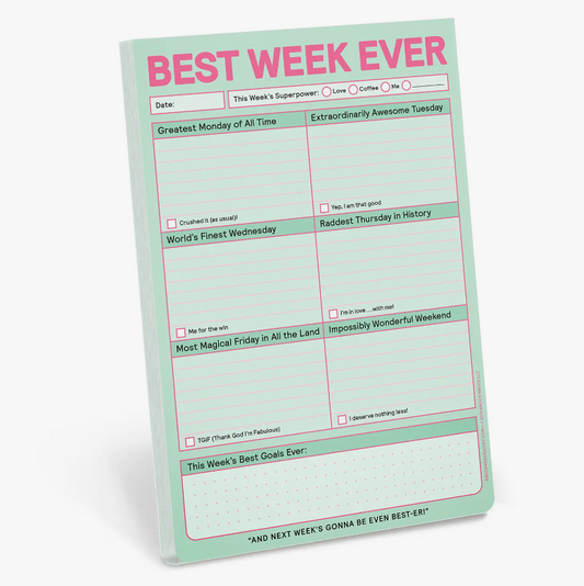 "Best Week Ever" Notepad