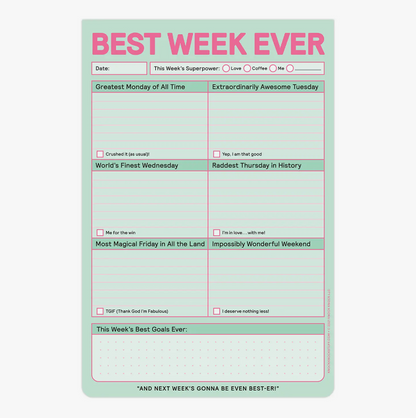 "Best Week Ever" Notepad